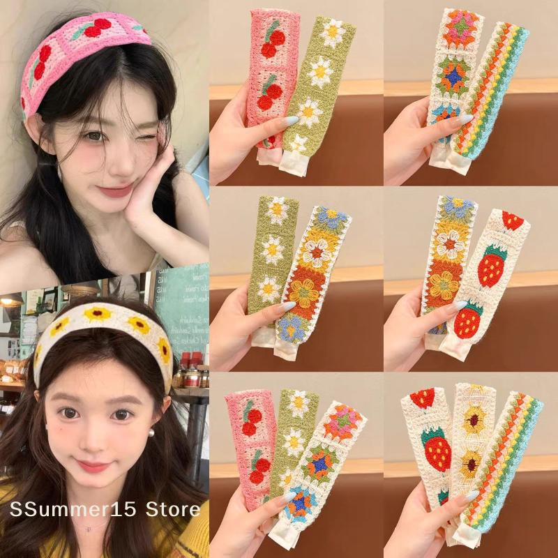 Headband Summer Knit - 【R】1Pcs Summer Cute Girl Magic Sticker
