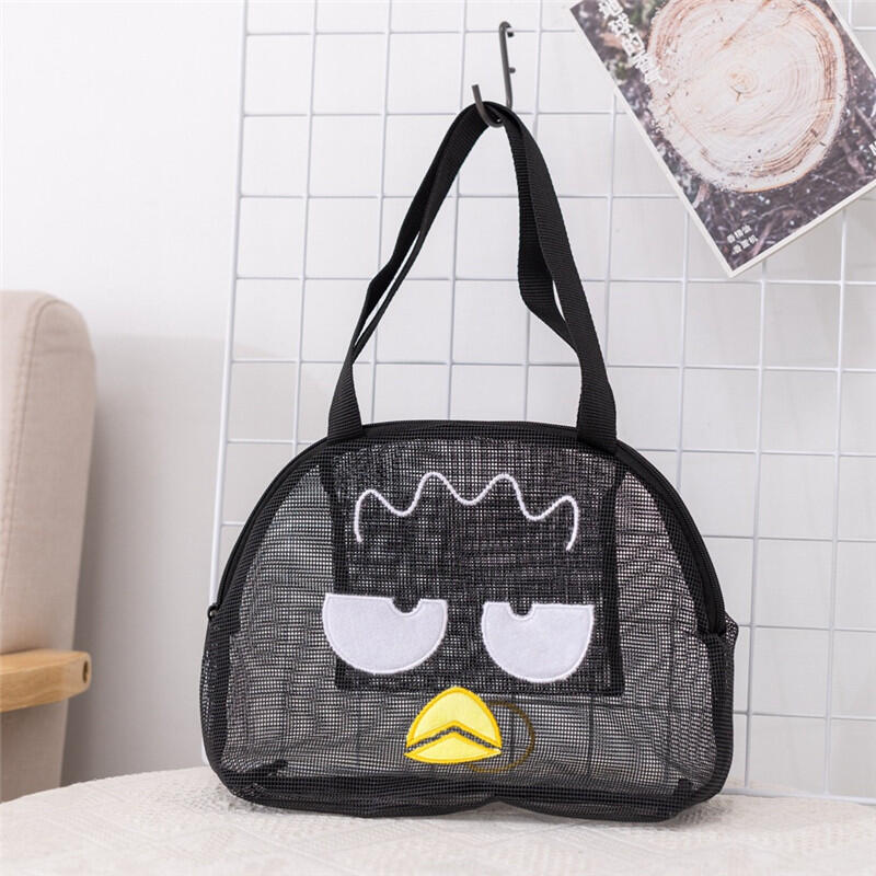 Tote Bag Beach - Sanrio Hello Kitty Badbadtz-Maru Transparent Mesh