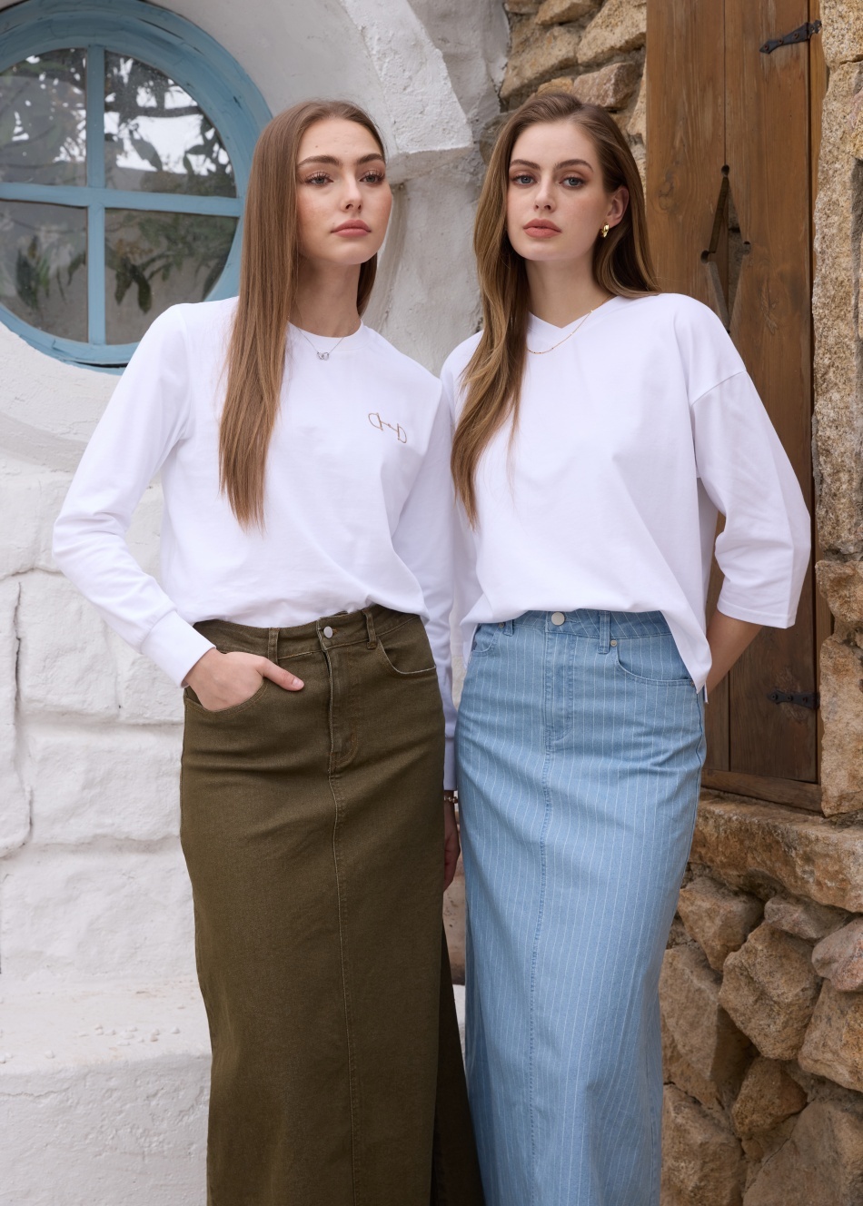 AS SS26 oversize loose T-shirt - Linen Dress Wrap avaliação e preço
