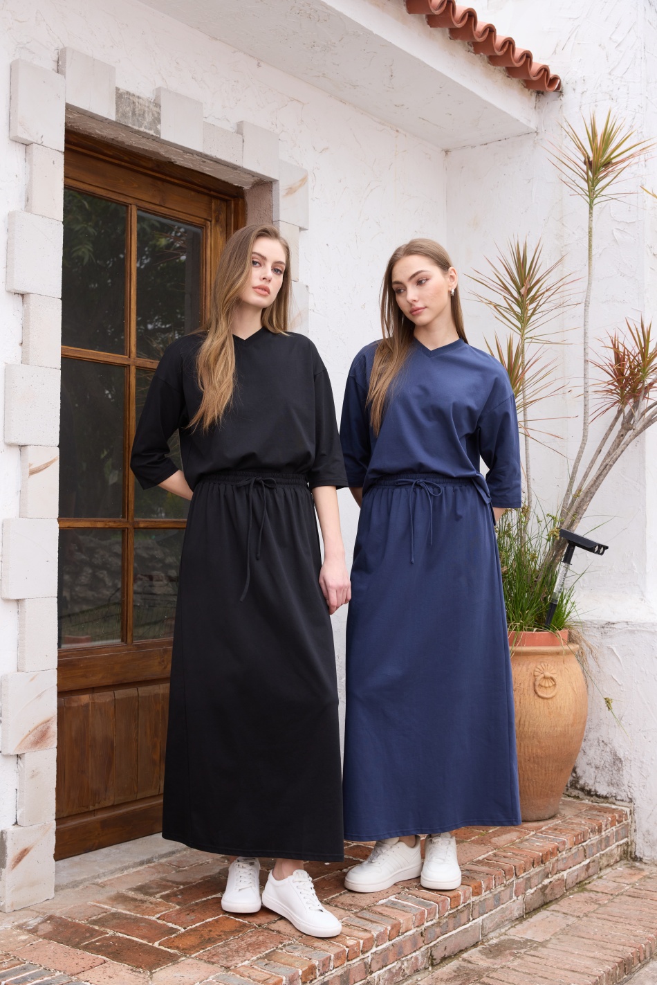 AS SS26 oversize loose T-shirt - Linen Dress Wrap avaliação e preço
