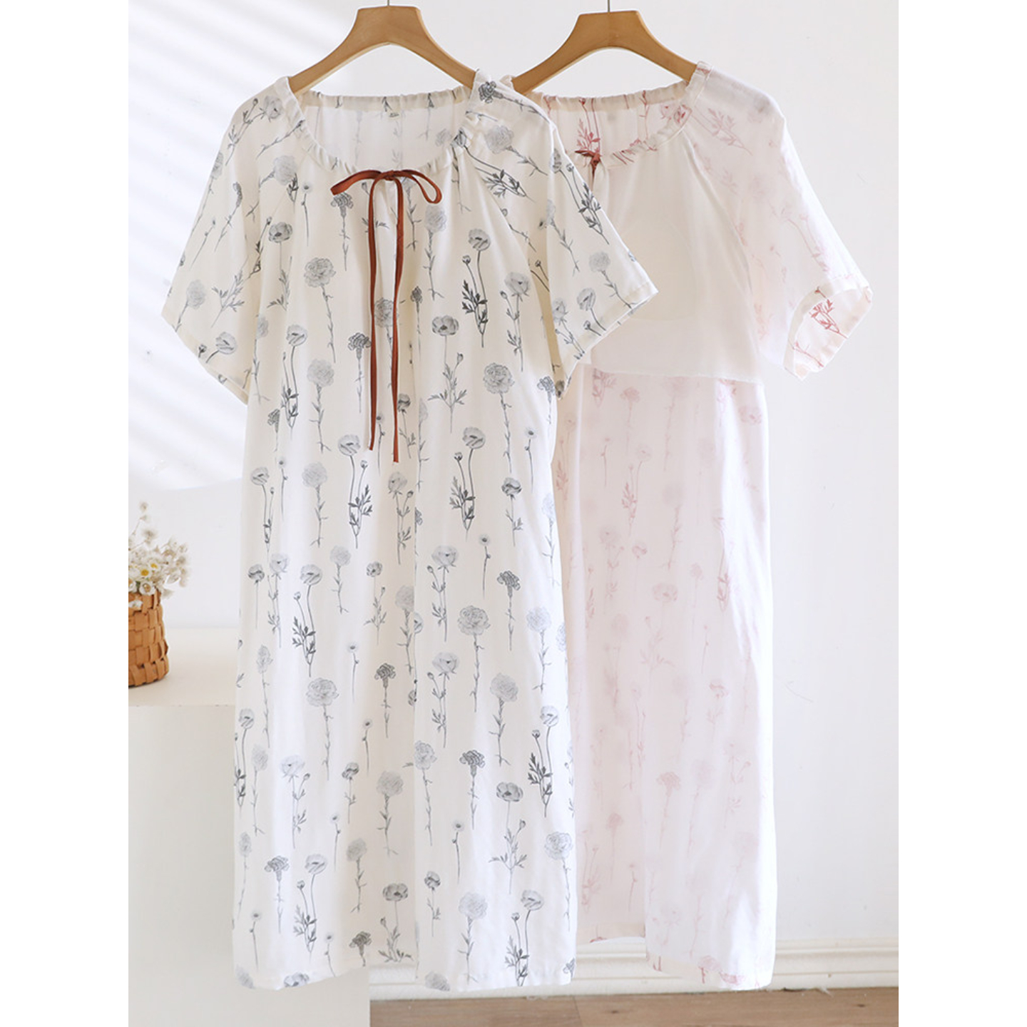 1-Piece Women‘s Nightgown, Cas - Midi Skirt Floral avaliação e preço