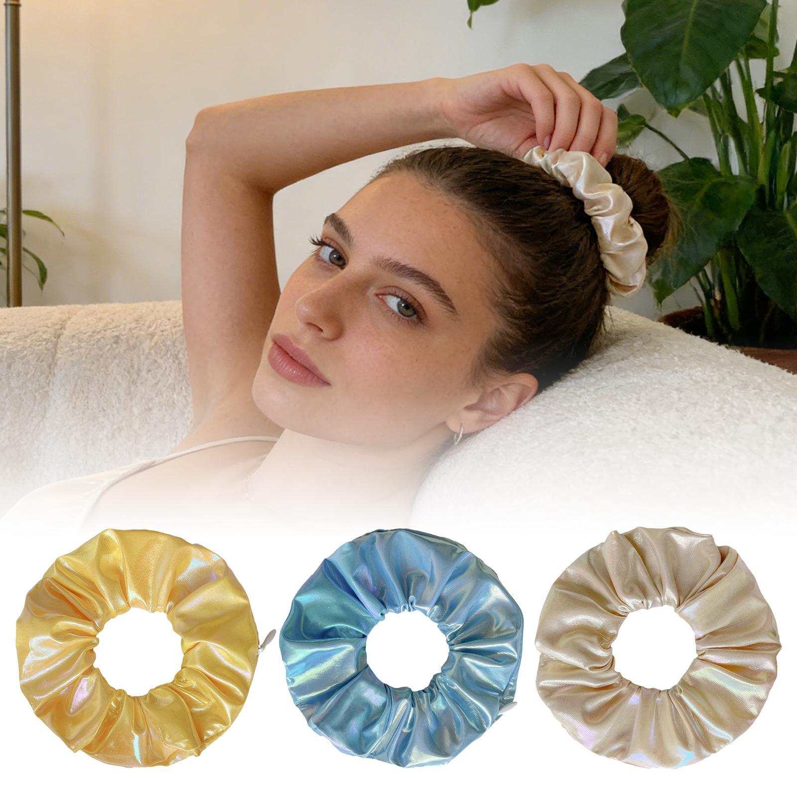 Soft Hair Scrunchies with Zipp - Headband Summer Knit avaliação e preço