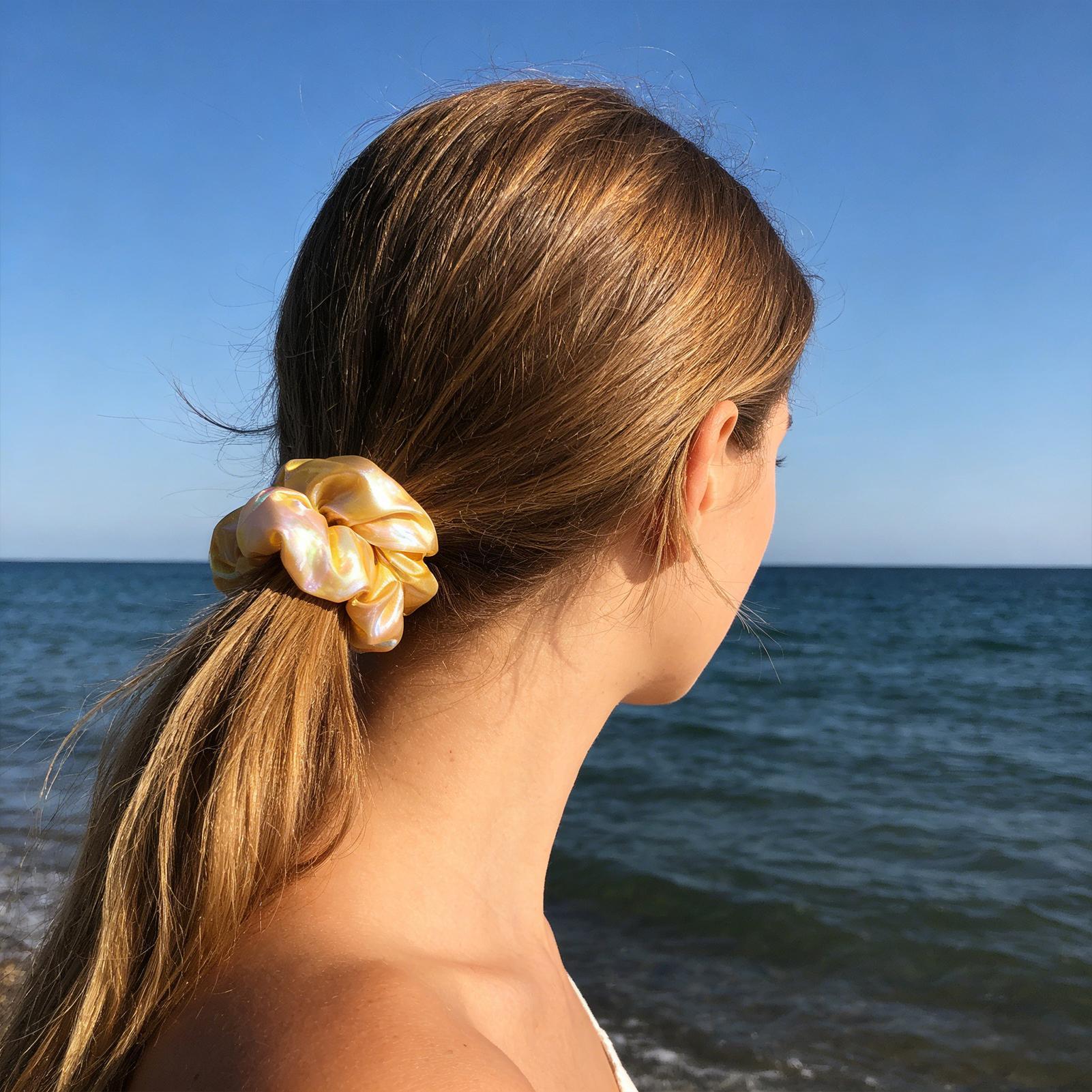 Soft Hair Scrunchies with Zipp - Headband Summer Knit avaliação e preço