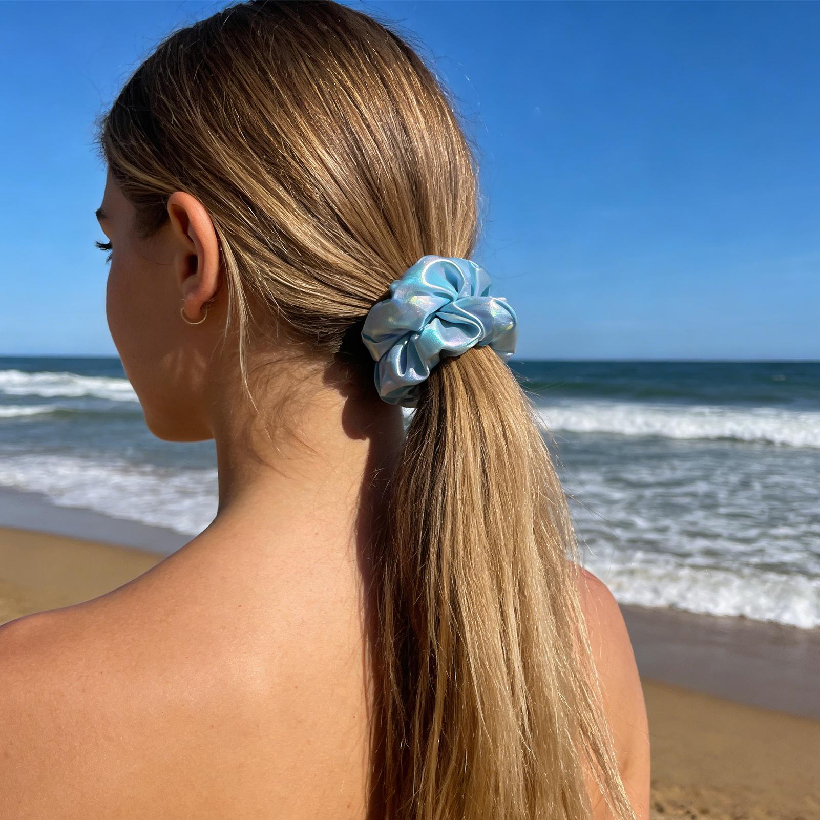 Soft Hair Scrunchies with Zipp - Headband Summer Knit avaliação e preço