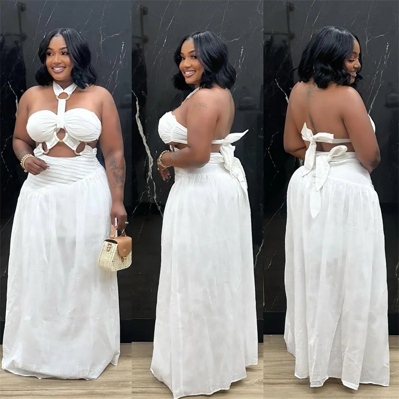 Sexy Halter Backless Maxi Dres - Maxi Dress Halter avaliação e preço