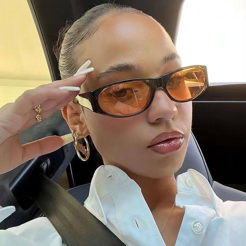 Small Oval Sunglasses Women Me - Sunglasses Cat Eye avaliação e preço