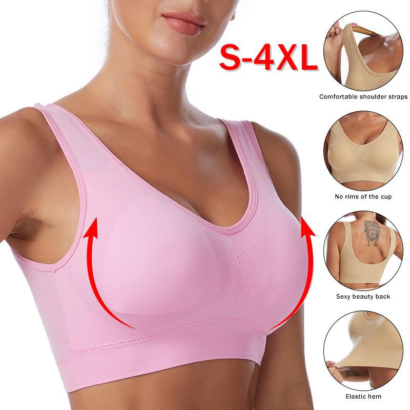 Sexy Women Bra Plus Size Seaml - Bralette Triangle Set avaliação e preço