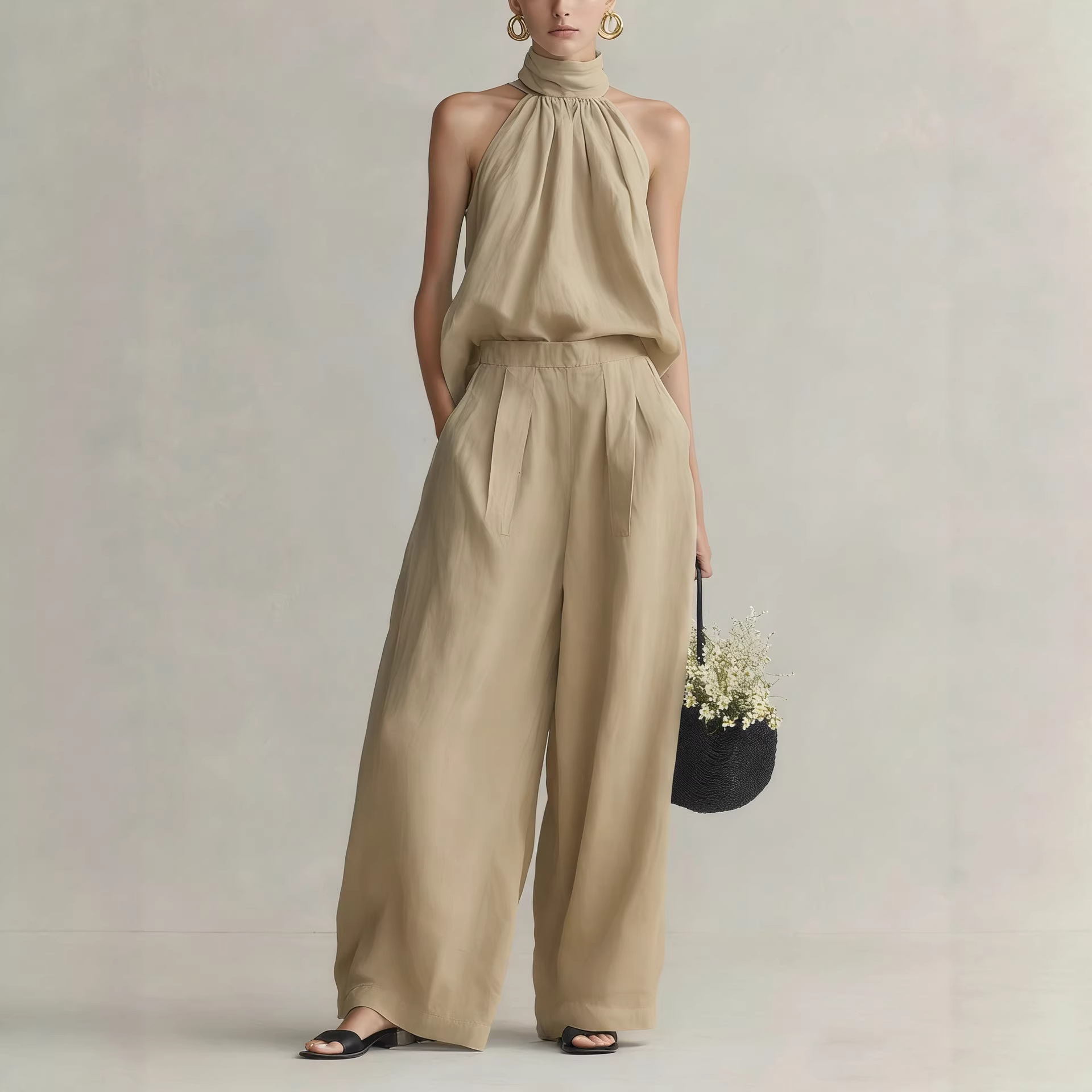 Women's 2026 Summer New Style  - Linen Pant Wide avaliação e preço