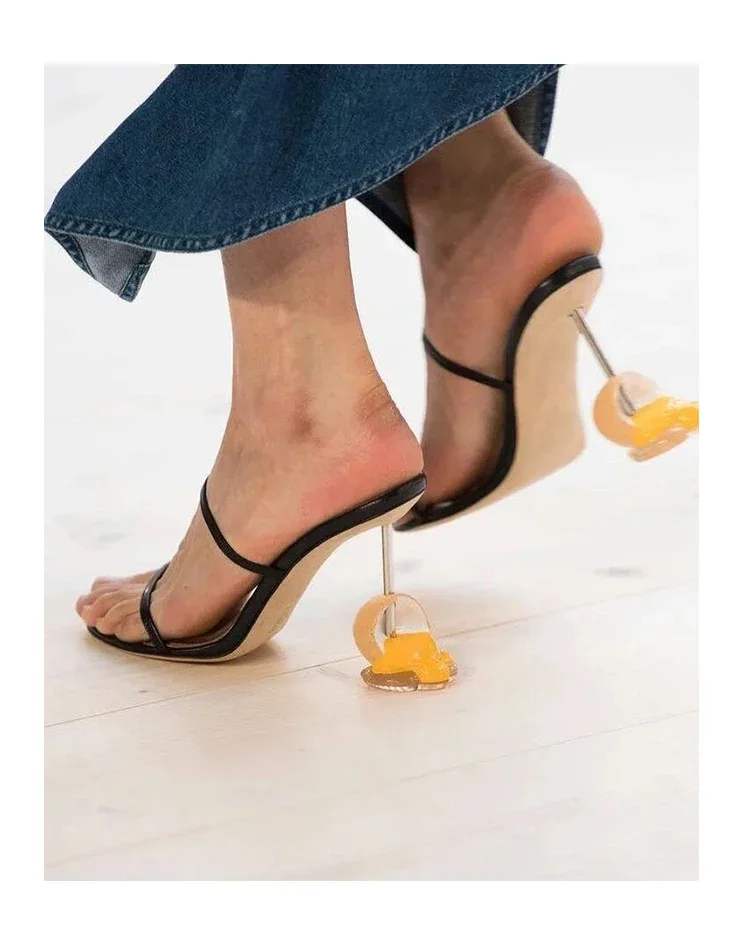 Summer Strappy Sandals Open To - Sandal Strappy Heeled avaliação e preço