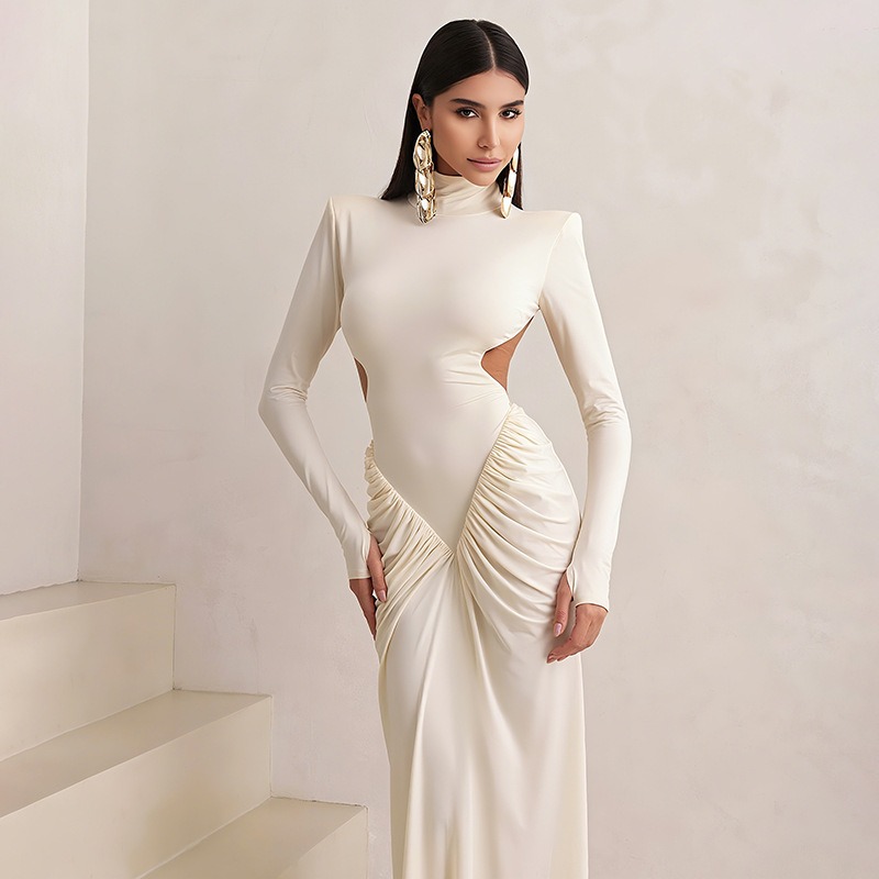 Women Backless Long Dress Turt - Maxi Dress Halter avaliação e preço