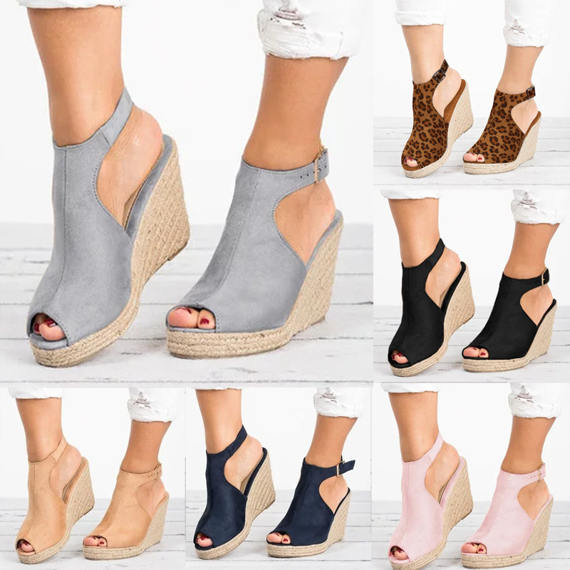Heeled Sandals for Women Summe - Wedge Espadrille Women avaliação e preço