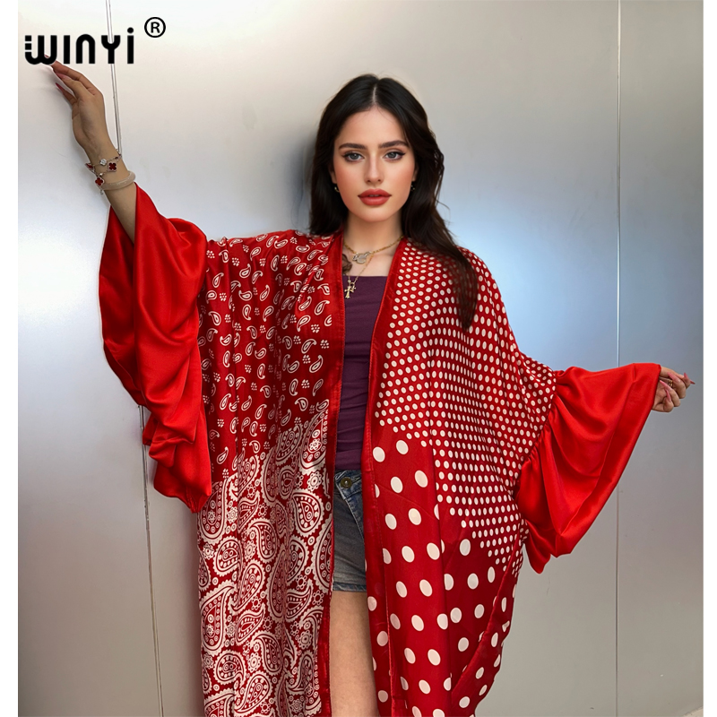 WINYI Summer Kimono party dres - Cover Up Kaftan avaliação e preço