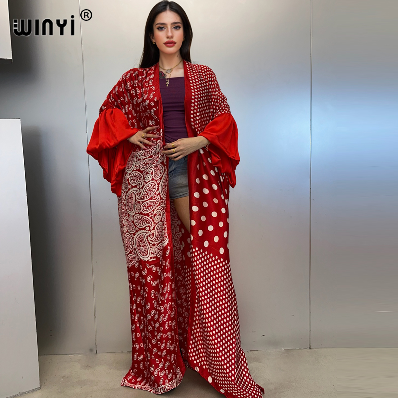 WINYI Summer Kimono party dres - Cover Up Kaftan avaliação e preço
