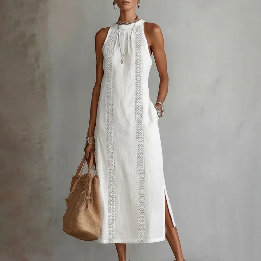 2026 Summer Dress for Women Sl - Linen Dress Wrap avaliação e preço
