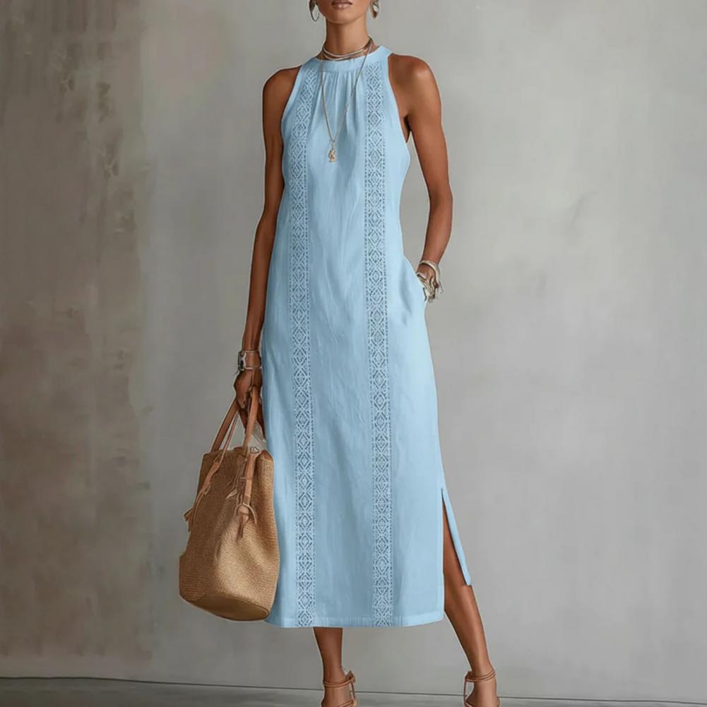 2026 Summer Dress for Women Sl - Linen Dress Wrap avaliação e preço