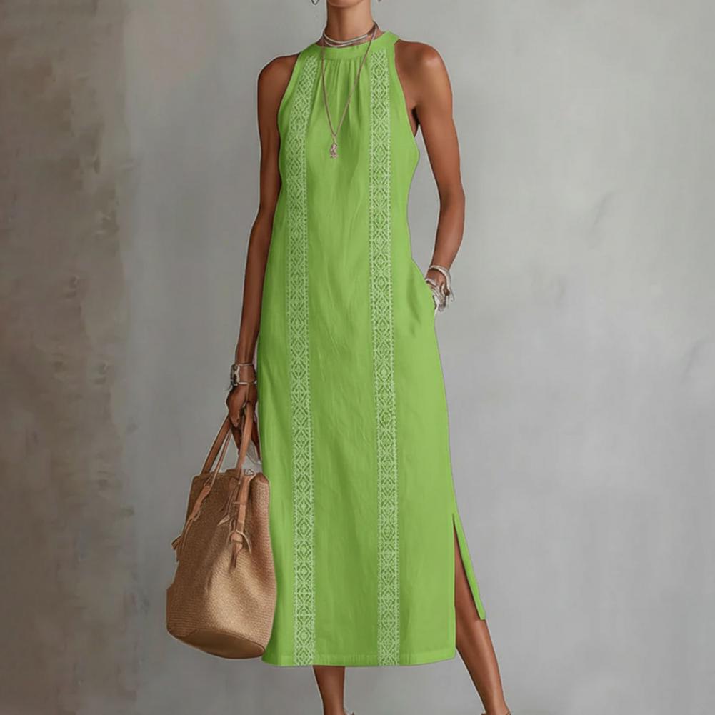 2026 Summer Dress for Women Sl - Linen Dress Wrap avaliação e preço