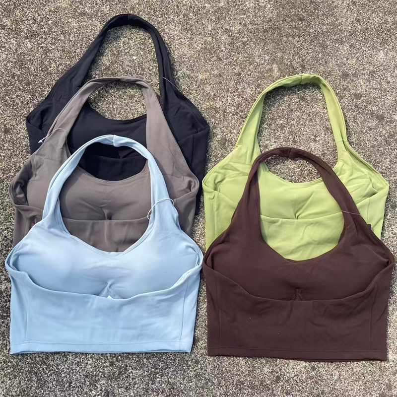 Halter Neck Sports Bra Women G - Bralette Triangle Set avaliação e preço
