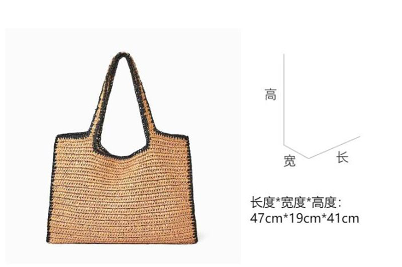 Straw Woven Tote Bags for Wome - Crochet Bag Raffia avaliação e preço