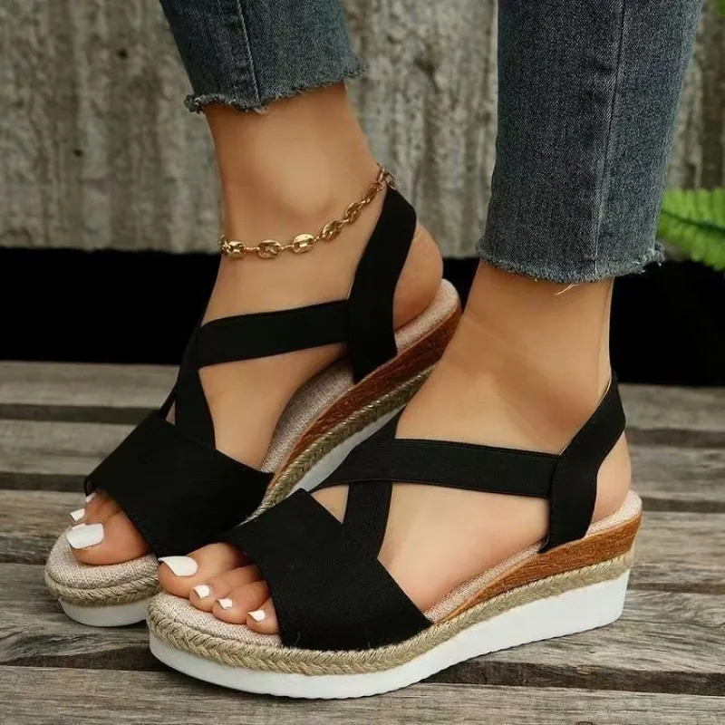Women's Platform Wedge Sandals - Wedge Espadrille Women avaliação e preço