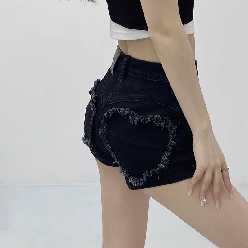 Stretch Jeans Shorts Women Hip - Shorts Denim Frayed avaliação e preço