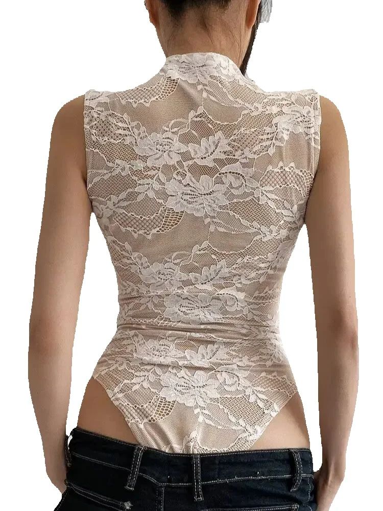 2025 Women's Summer Elegant Be - Romper Floral Print avaliação e preço