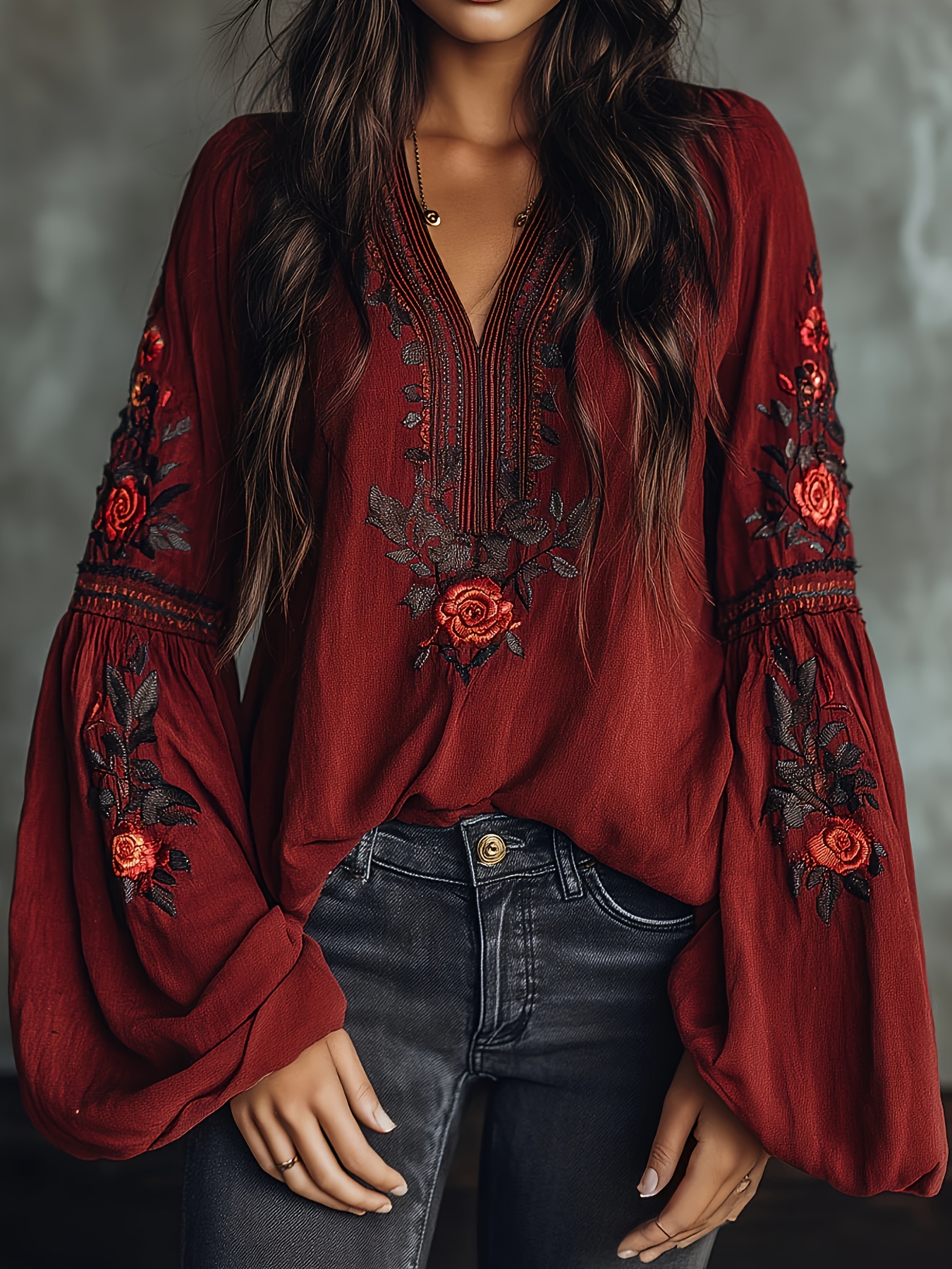 Women‘s Spring Blouse Retro Em - Blouse Off Shoulder avaliação e preço