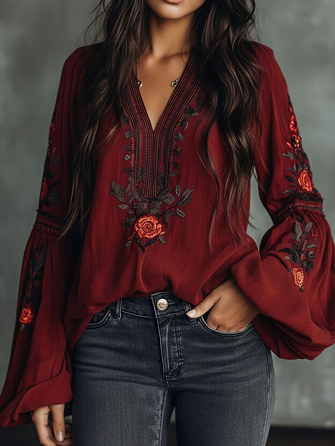 Women‘s Spring Blouse Retro Em - Blouse Off Shoulder avaliação e preço