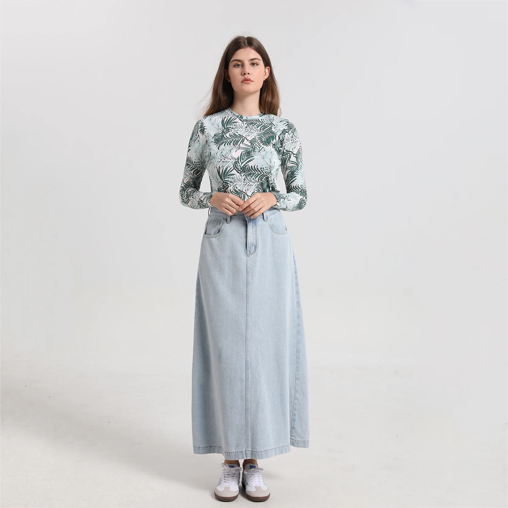 AP Printing Tee Stretchy  Moda - Linen Dress Wrap avaliação e preço