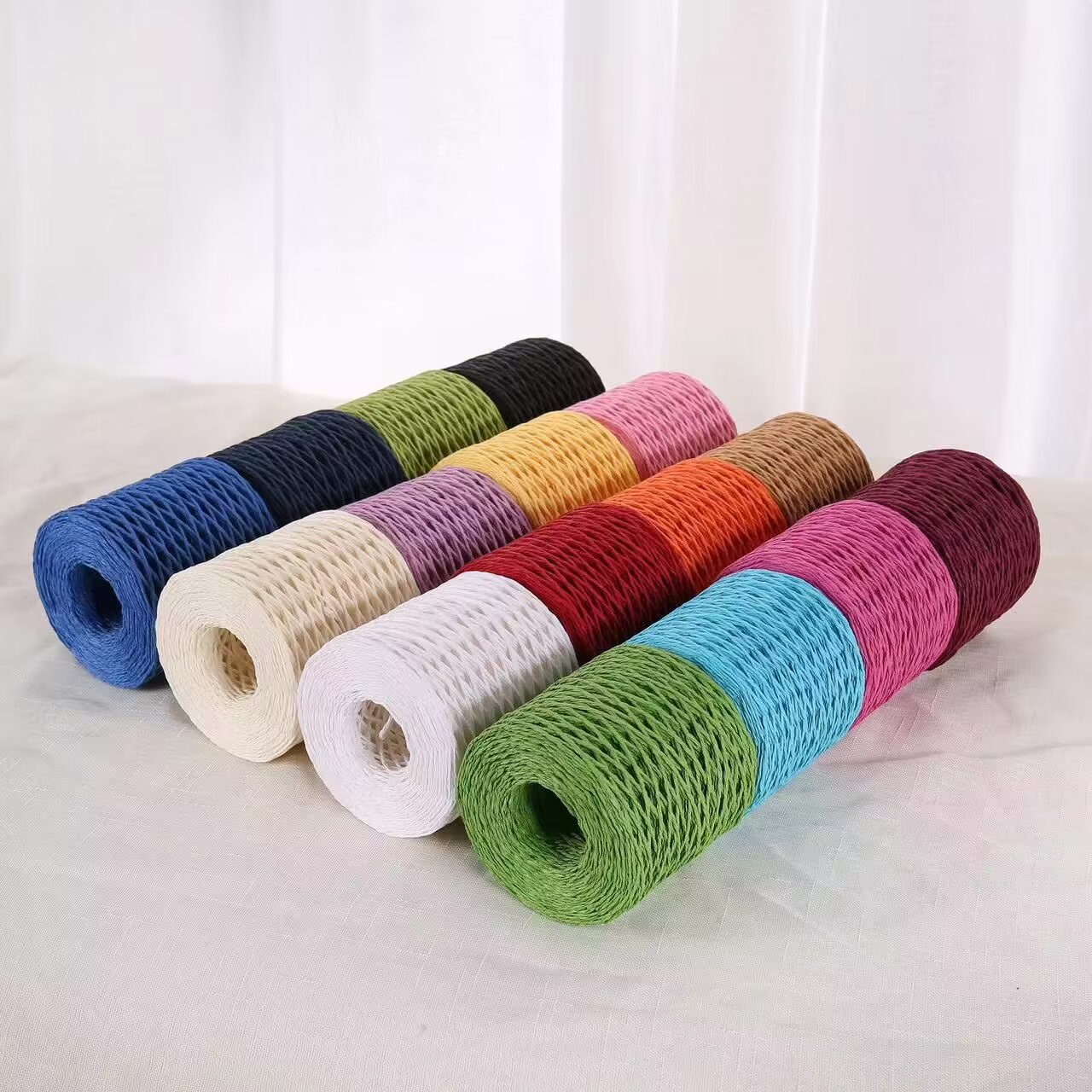 190g Raffia Yarn, Straw Paper  - Crochet Bag Raffia avaliação e preço