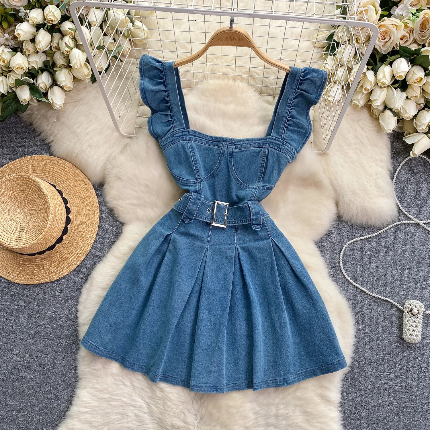 Korean Version of The College  - Maxi Dress Halter avaliação e preço