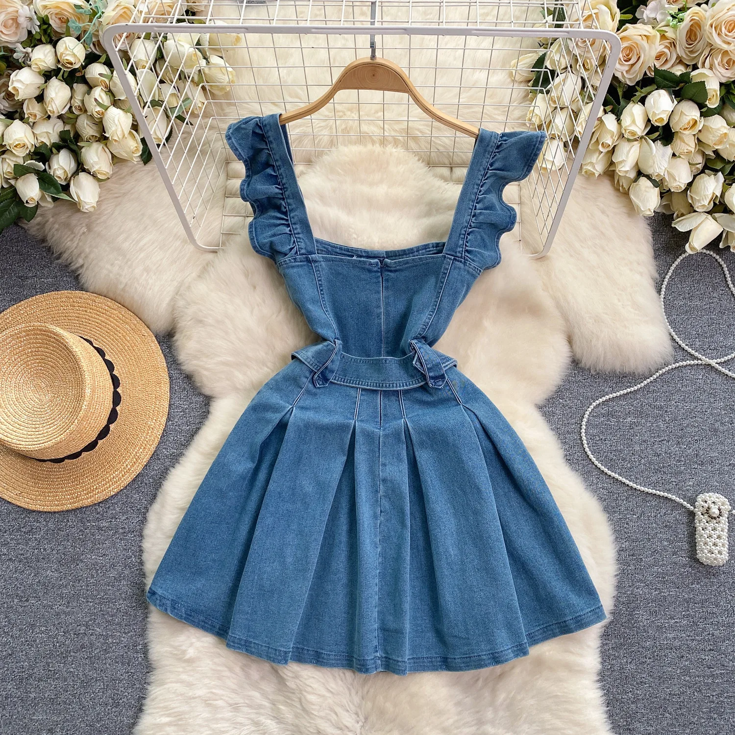 Korean Version of The College  - Maxi Dress Halter avaliação e preço