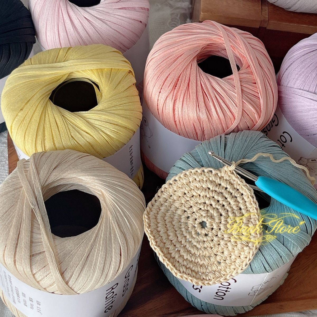 102M/roll Multicolor Raffia Ya - Crochet Bag Raffia avaliação e preço