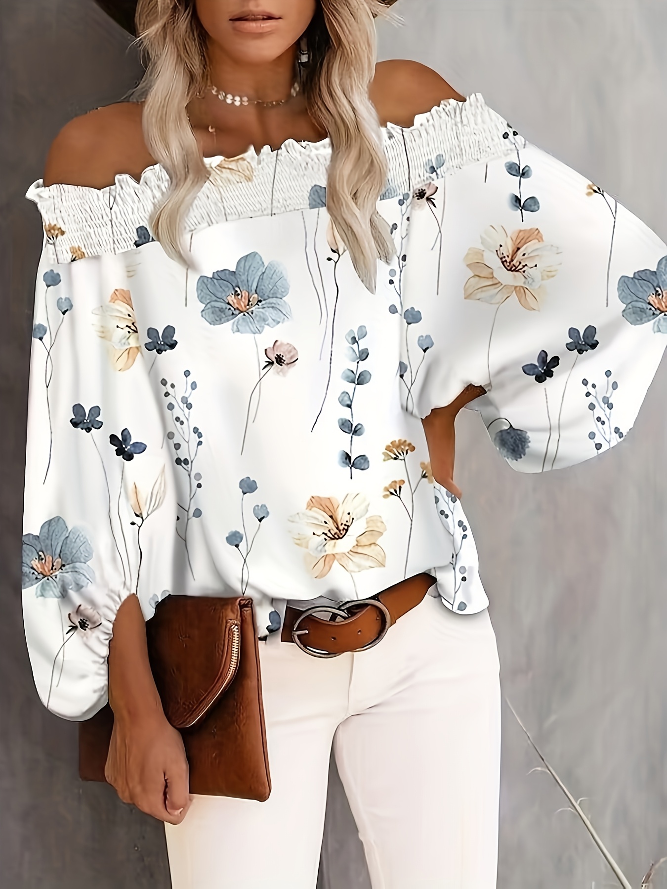 Plus Size New Women's Casual F - Blouse Off Shoulder avaliação e preço