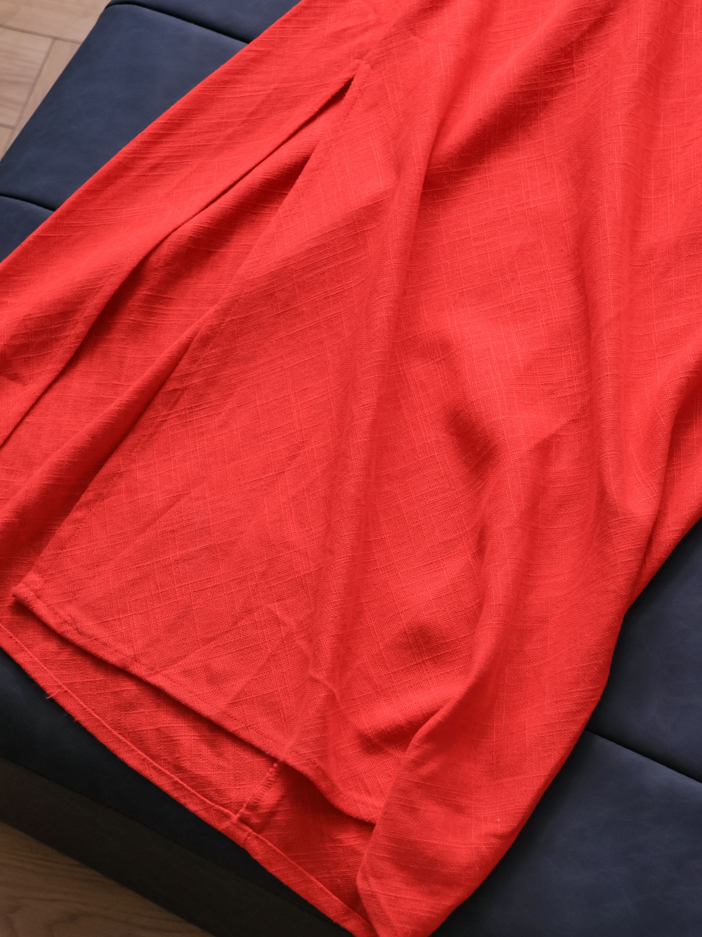 Linen Blend Slim Fit Side Slit - Linen Dress Wrap avaliação e preço
