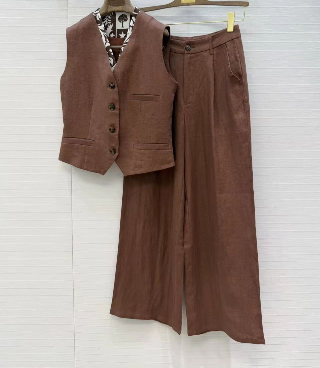 Old Man Qian's linen casual tw - Linen Pant Wide avaliação e preço