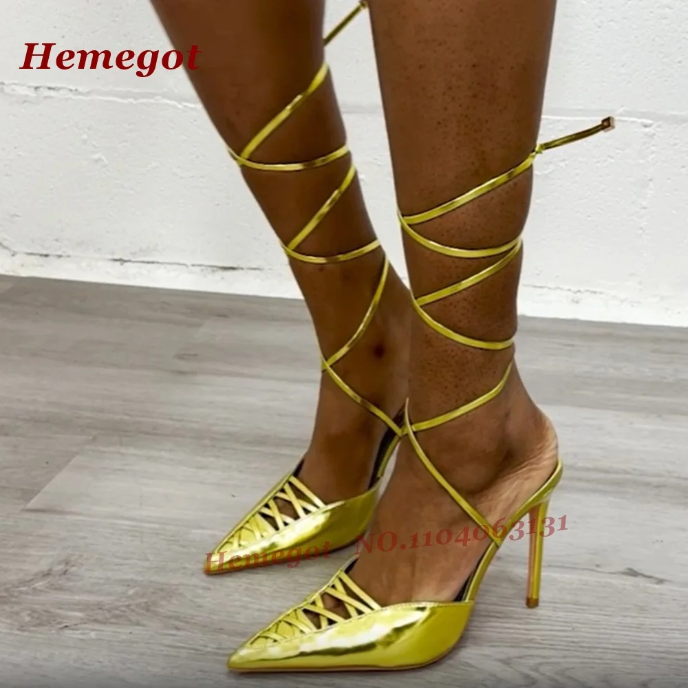 Patent Leather Cut Out Sandals - Sandal Strappy Heeled avaliação e preço