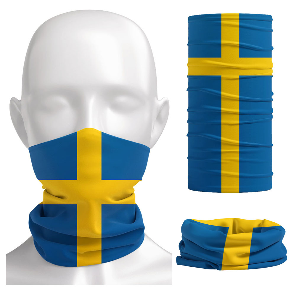 Sweden Flag Printed Bandana He - Headband Summer Knit avaliação e preço
