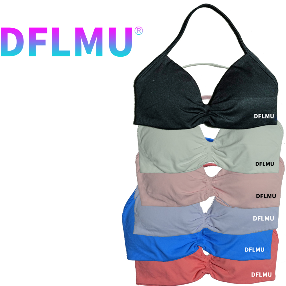 DFLMU Women Halter Sports Bra  - Crop Top Crochet avaliação e preço