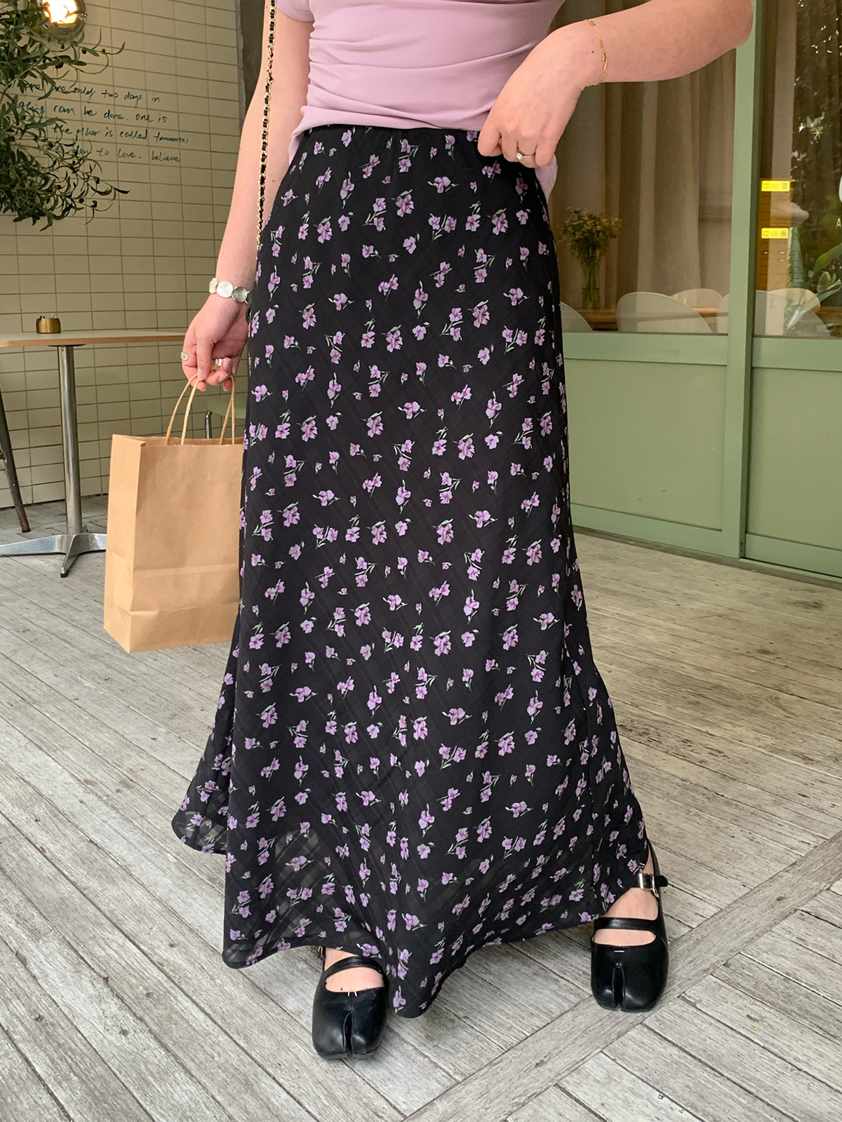 MaLuuuuuu plus Size Women's Fl - Midi Skirt Floral avaliação e preço