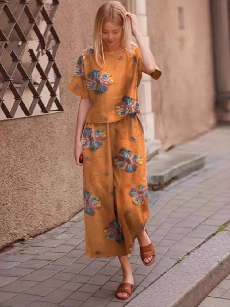 2025 Spring Summer New Plus Si - Linen Pant Wide avaliação e preço