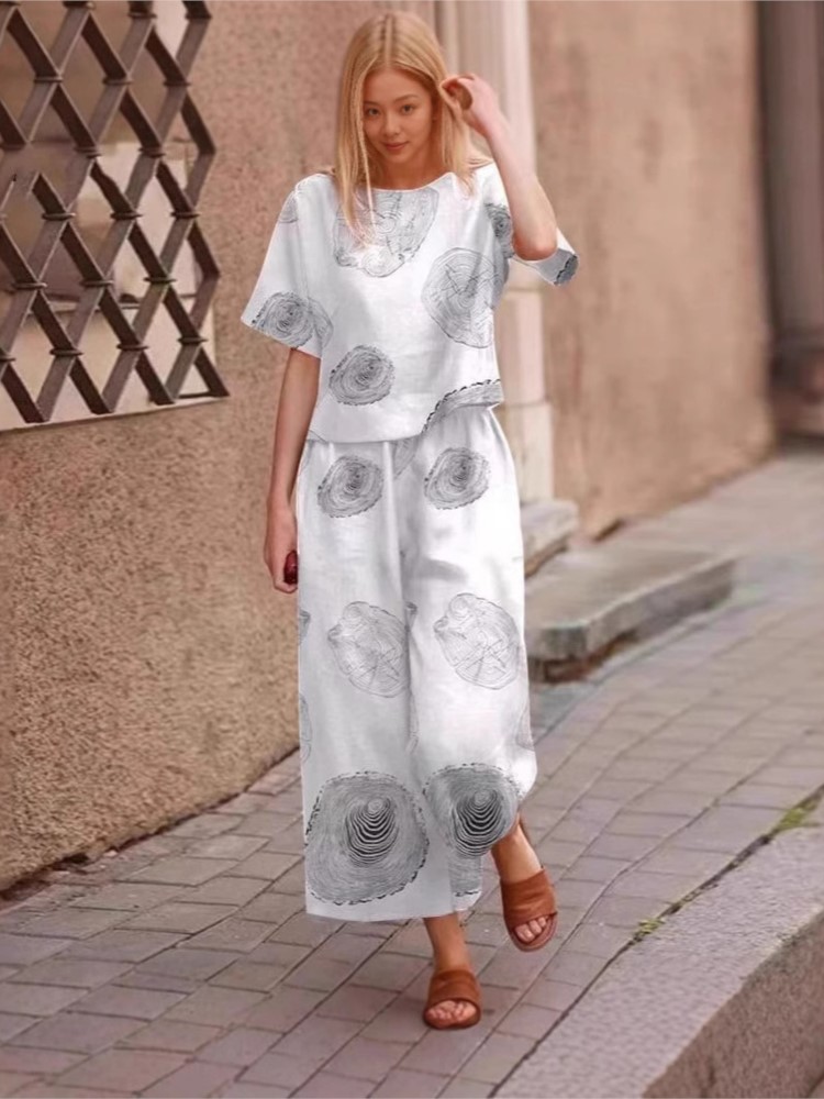 2025 Spring Summer New Plus Si - Linen Pant Wide avaliação e preço