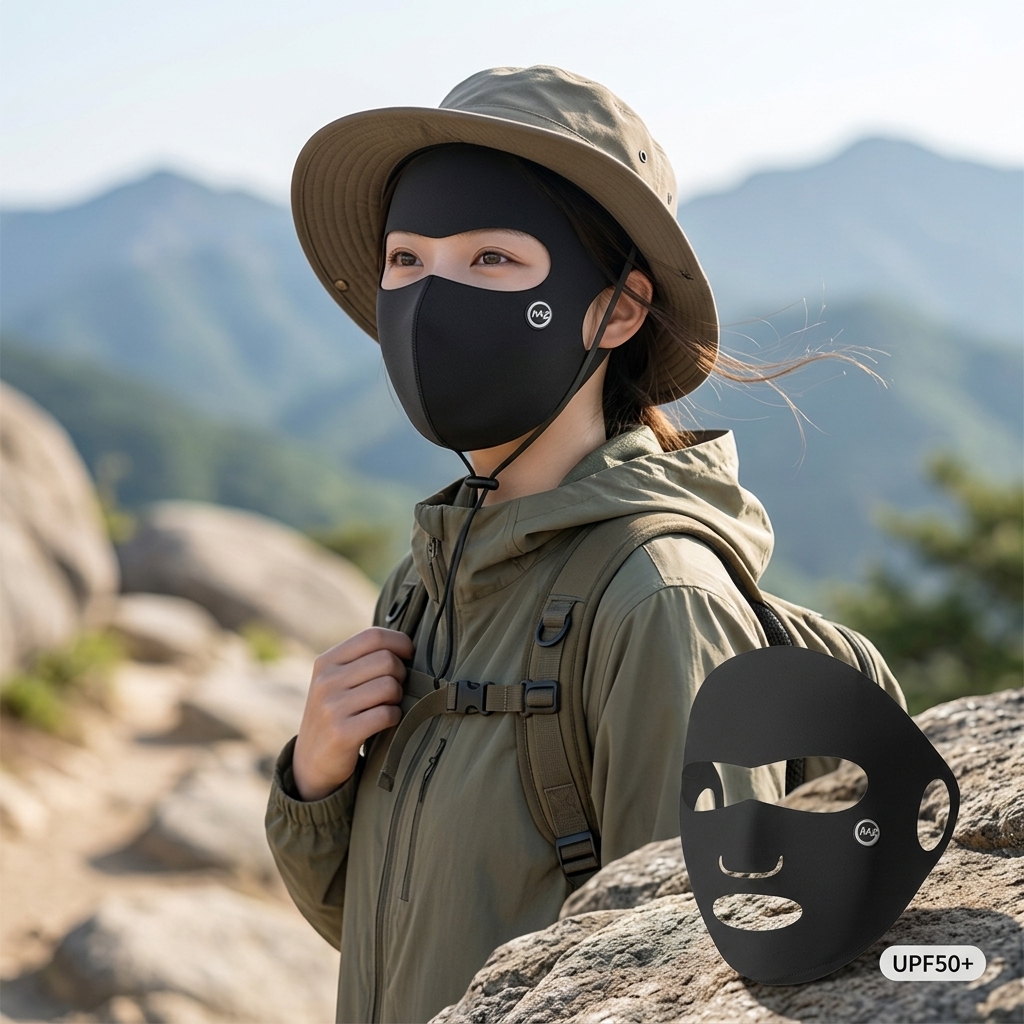 Ice Silk Sun Protection Mask F - Headband Summer Knit avaliação e preço