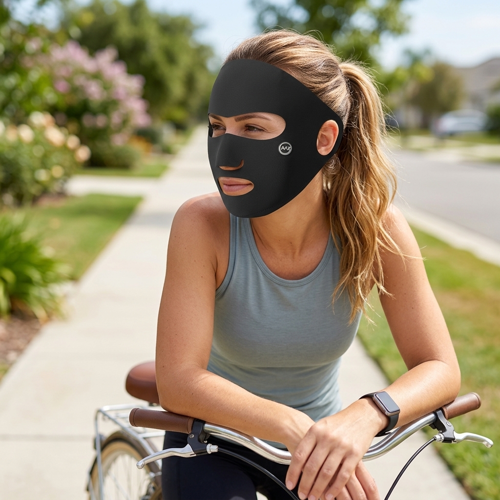 Ice Silk Sun Protection Mask F - Headband Summer Knit avaliação e preço