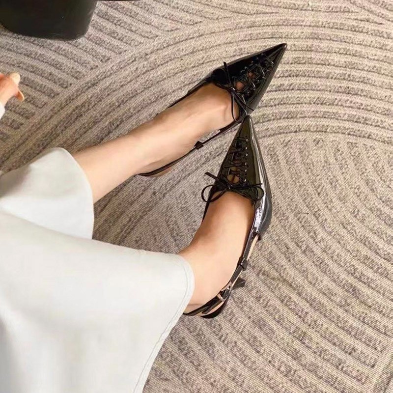 European-style Pointed-toe, Sl - Sandal Strappy Heeled avaliação e preço