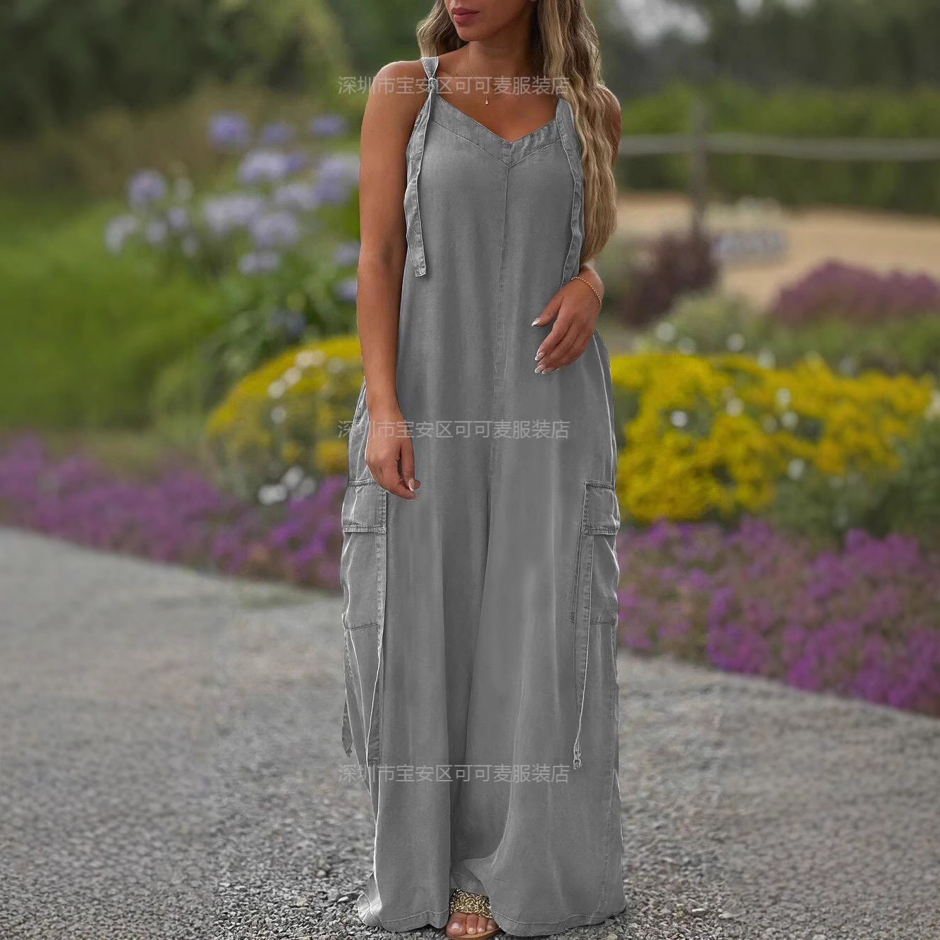 Loose Summer Jumpsuit Casual L - Jumpsuit Linen Relaxed avaliação e preço