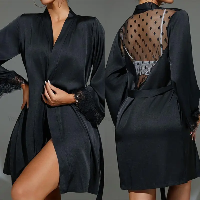 Short Kimono Black Sheer Mesh  - Kimono Sheer Floral avaliação e preço