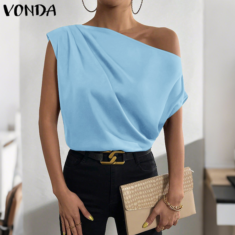 Plus Size 5XL VONDA Women Blou - Blouse Off Shoulder avaliação e preço