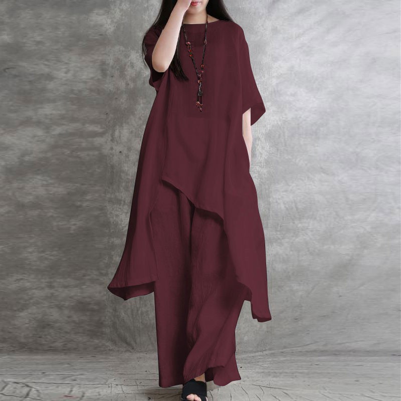 Women's Cotton Linen 2-piece S - Linen Pant Wide avaliação e preço