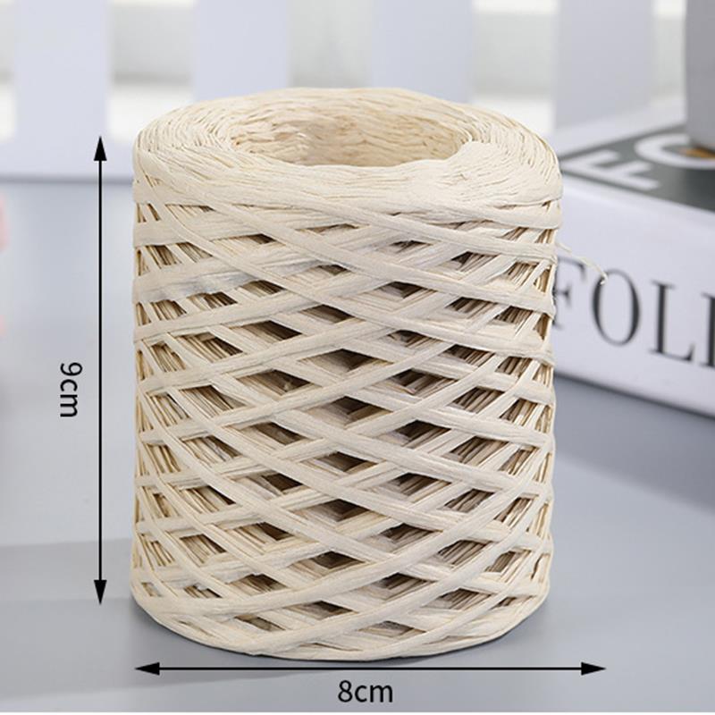 200M Raffia paper rope Straw Y - Crochet Bag Raffia avaliação e preço