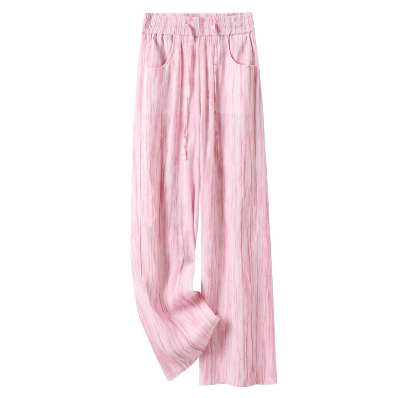 Tie-Dye Ice Silk Cotton Linen  - Linen Pant Wide avaliação e preço